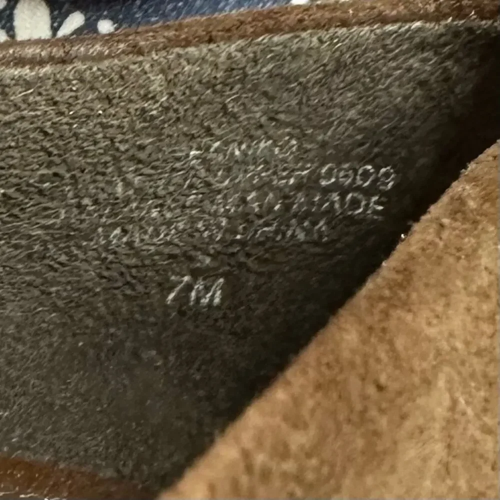 ENZO Angiolini Saniko brown eel suede patent‎ leather size 7M - Picture 11 of 16